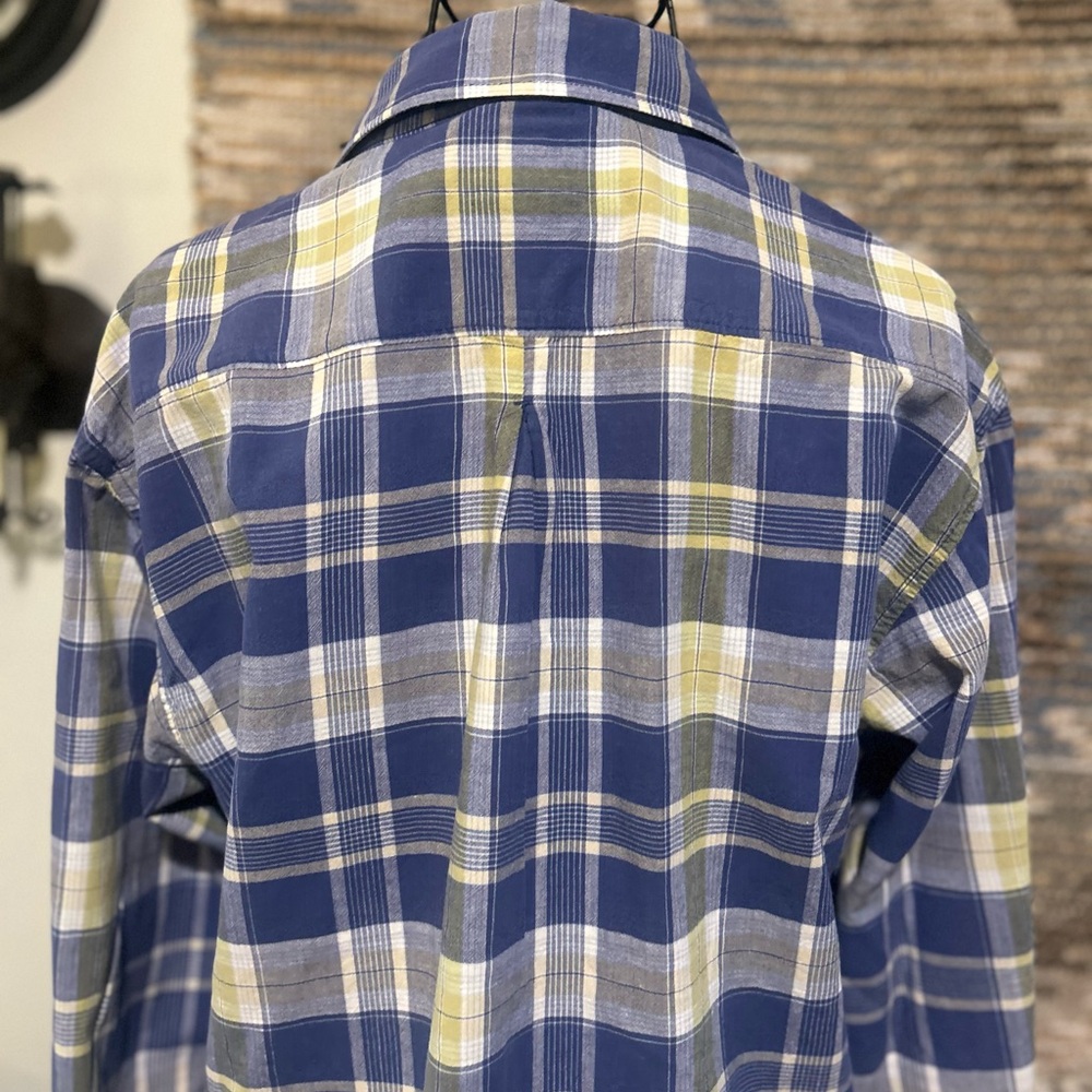 American Eagle Ladies Plaid Button Down Shirt - Picture 6 of 9